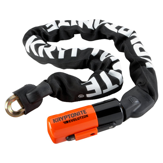 KRYPTONITE Lock Evolution 1090 90cm with weather-resistant nylon sleeve and high-security cylinder.