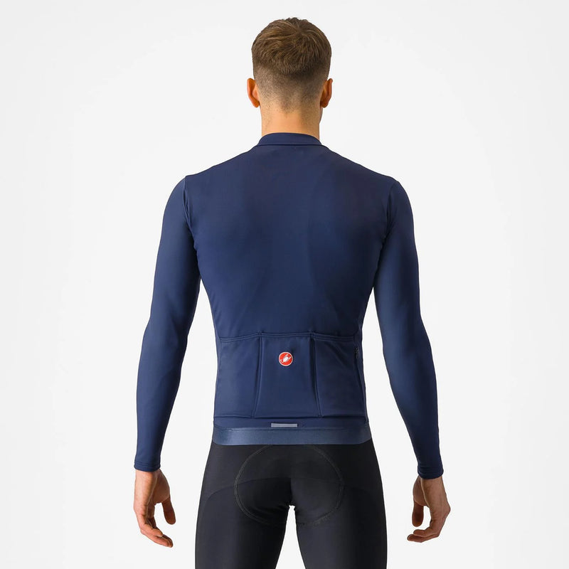 Chargez l'image dans la visionneuse de la galerie, CASTELLI Jersey LS Espresso Thermal Belgian Blue - Maison du Vélo
