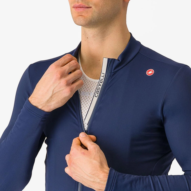 Chargez l'image dans la visionneuse de la galerie, CASTELLI Jersey LS Espresso Thermal Belgian Blue - Maison du Vélo