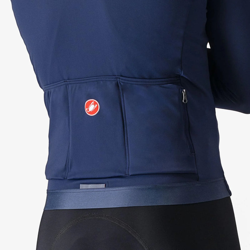 Chargez l'image dans la visionneuse de la galerie, CASTELLI Jersey LS Espresso Thermal Belgian Blue - Maison du Vélo