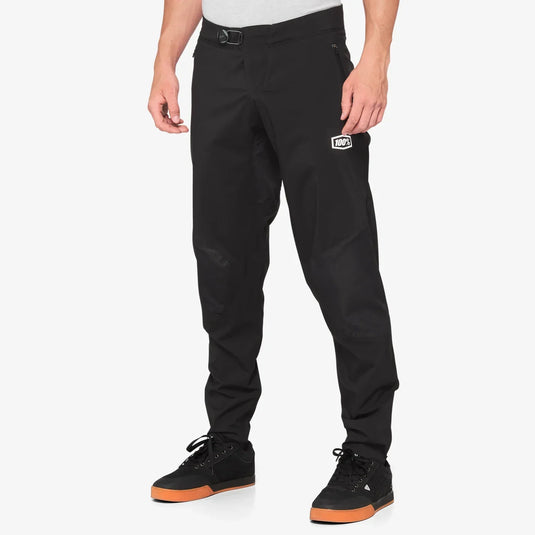 100% Pants Hydromatic Black with waterproof, breathable design and abrasion-resistant panels.