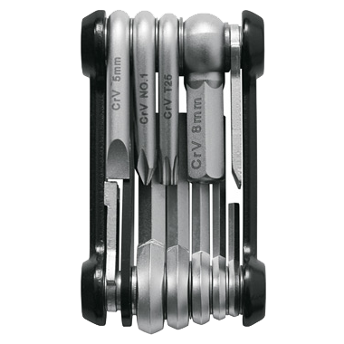 SKS Tool Tom 14 mini tool with 14 functions in stainless steel design.