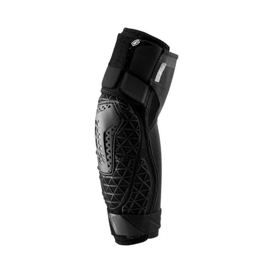 100% Surpass Elbow Guards Black with ventilated design and level 2 impact protection.