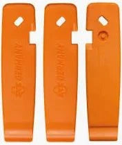 SKS Lever Set of 3 high-performance plastic tire levers with SV wrench and AV bleeder.
