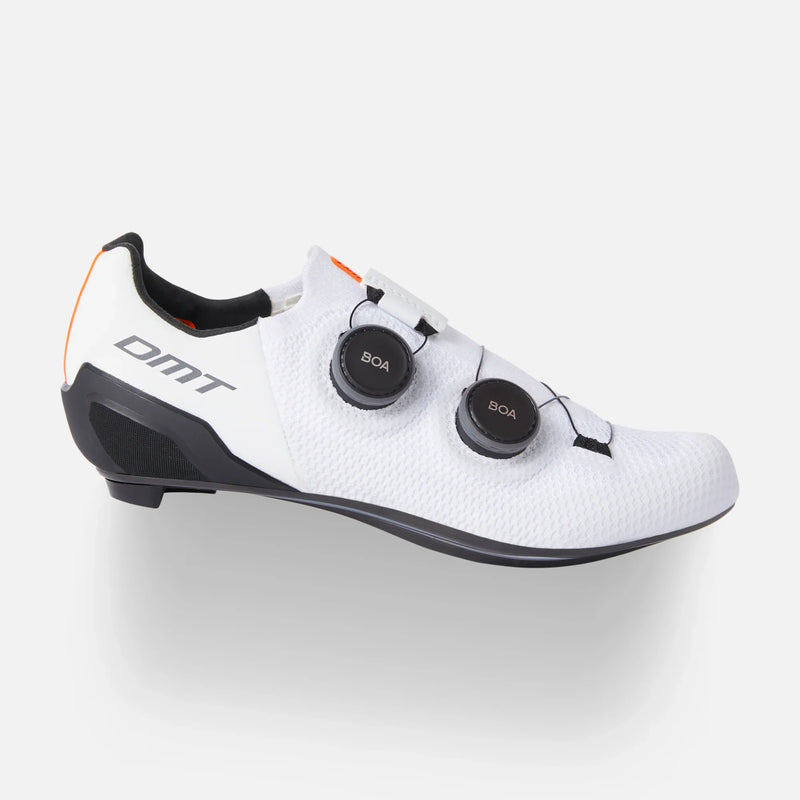 Load image into Gallery viewer, DMT Shoes SH10 Road White with 3D Knit construction and BOA Fit System.