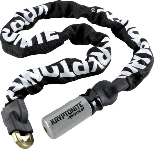 KRYPTONITE Lock KryptoLok 912 Integrated Chain with 9mm manganese steel links and weather-resistant sleeve.
