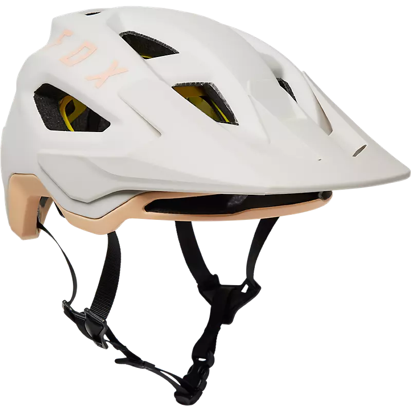 Chargez l'image dans la visionneuse de la galerie, Fox Helmet Speedframe CE Vintage White with MIPS liner and adjustable visor.
