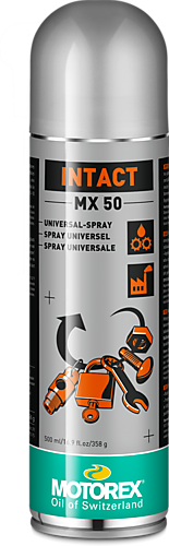 Motorex Intact MX 50 lubricant and corrosion protection spray can.