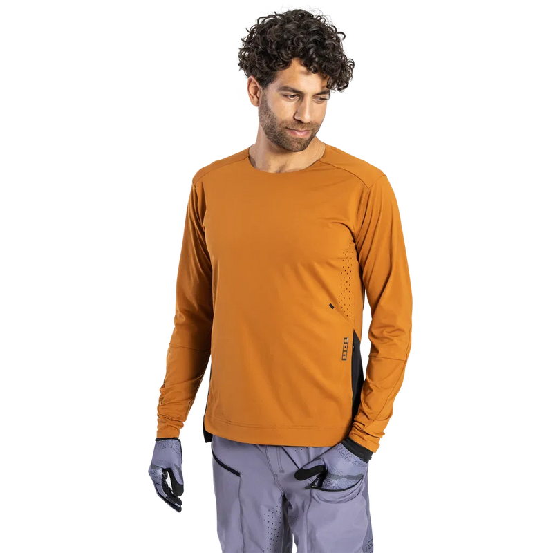 Chargez l'image dans la visionneuse de la galerie, ION MTB Jersey Scrub AMP LS BAT Men Rocky Orange - Maison du Vélo