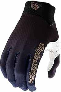TROY LEE Gloves Men AIR Fade Black-White with compression cuff and breathable micro-mesh.