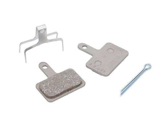 SHIMANO Brake Pads B05S-RX without cooling fins, high braking performance, synthetic resin, compatible with previous models.