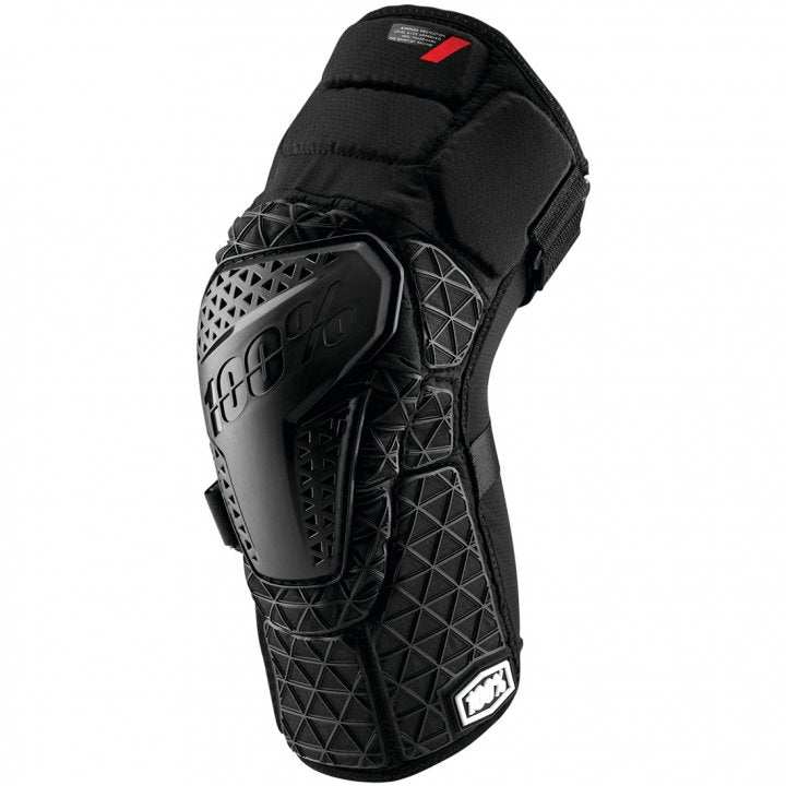 Chargez l'image dans la visionneuse de la galerie, 100 Surpass Knee Black protective knee pad with durable rubberized material and ergonomic design.