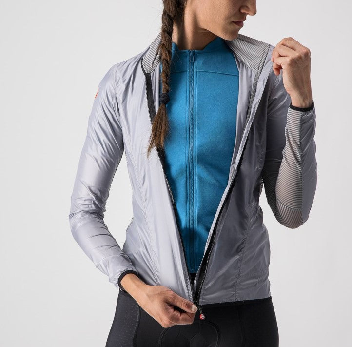 Load image into Gallery viewer, CASTELLI Wind Jacket Aria Shell W Silver Gray - Maison du Vélo
