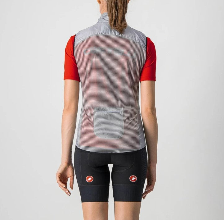 Load image into Gallery viewer, CASTELLI Wind Vest Aria W Silver Gray - Maison du Vélo