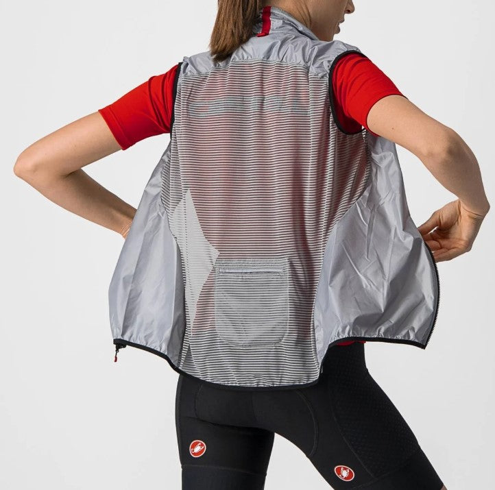 Load image into Gallery viewer, CASTELLI Wind Vest Aria W Silver Gray - Maison du Vélo