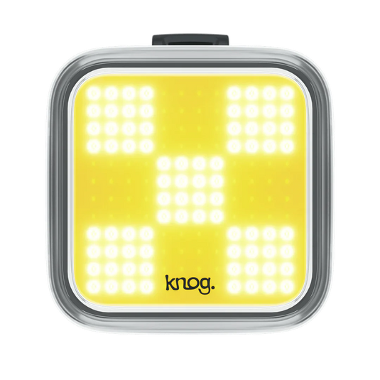 KNOG Blinder Front Bike Light with waterproof design and USB rechargeable feature.