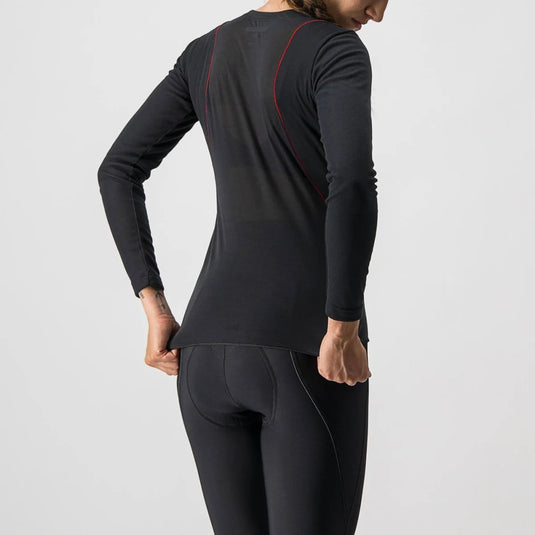 CASTELLI Baselayer Prosecco Tech W LS Black - Maison du Vélo