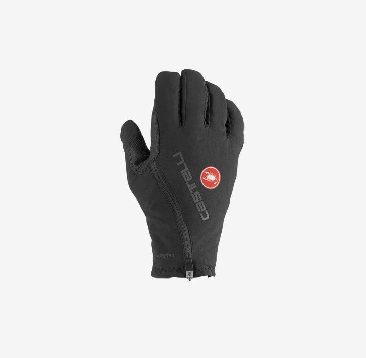 Load image into Gallery viewer, CASTELLI Winter Gloves Espresso GT Black with PrimaLoft insulation and GORE-TEX waterproof liner.