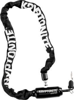 KRYPTONITE Lock Keeper 585 Chain 85cm with hardened manganese steel links and durable nylon sleeve.