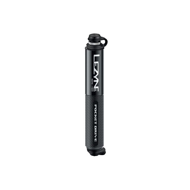 Load image into Gallery viewer, LEZYNE Pump Pocket Drive, compact lightweight hand pump, CNC-machined aluminum, non-slip handle, 160 PSI, Presta/Schrader compatibility.