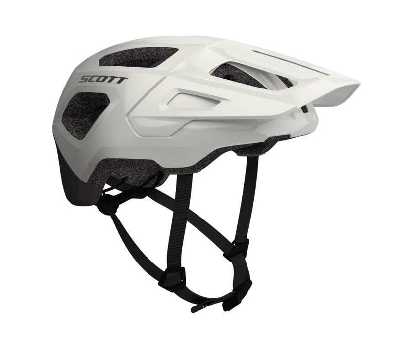 Load image into Gallery viewer, SCOTT Helmet Argo Plus CE in white and black with MIPS Brain Protection, extended coverage, and optimized ventilation.