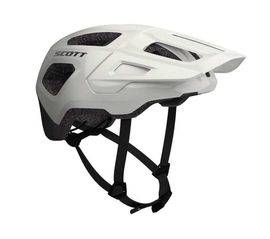 SCOTT Helmet Argo Plus CE in white and black with MIPS Brain Protection, extended coverage, and optimized ventilation.