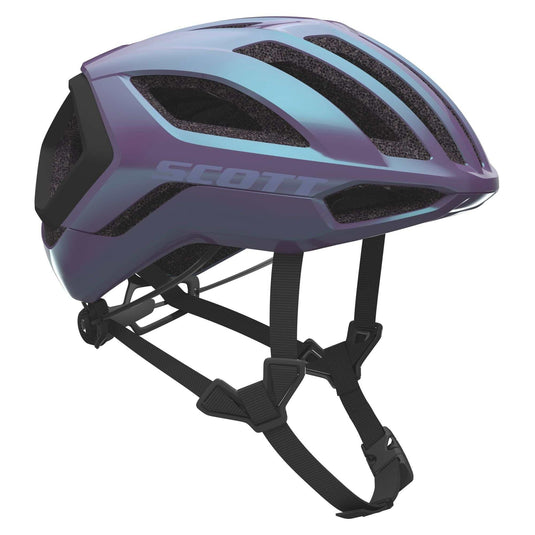 SCOTT Helmet Centric Plus CE Prism Unicorn Purple with MIPS system, lightweight and aero-optimized design.