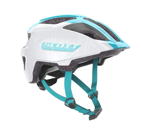SCOTT Helmet Spunto Junior CE, kids' bike helmet with rear safety light and adjustable fit.