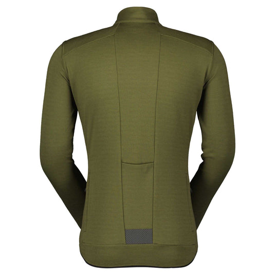 SCOTT Shirt Gravel Warm Merino Long-Sleeve Men Fir Green - Maison du Vélo