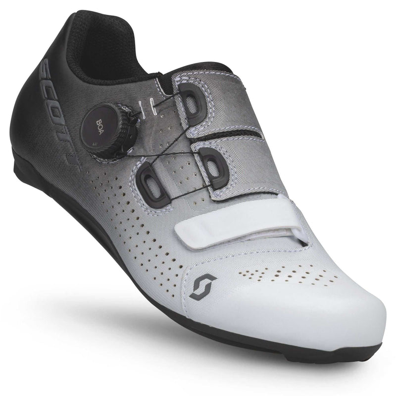 Chargez l'image dans la visionneuse de la galerie, SCOTT Shoes Road Team Boa Women Black Fade White with BOA Fit System and ErgoLogic insole.
