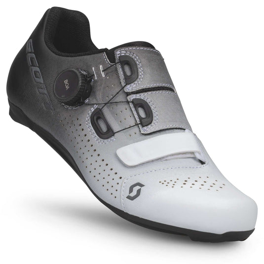 SCOTT Shoes Road Team Boa Women Black Fade White with BOA Fit System and ErgoLogic insole.
