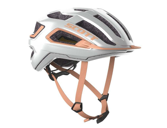 SCOTT Helmet Arx Plus Crystal Pink with MIPS Brain Protection System and removable visor.