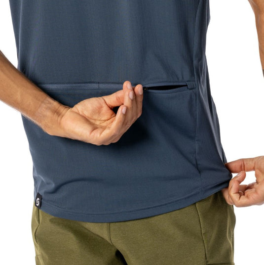SCOTT Tee Gravel 20 Short-Sleeve Mens Metal Blue - Maison du Vélo