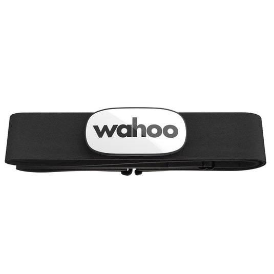 WAHOO TRACKR Heart Rate Monitor with black strap for athletes.