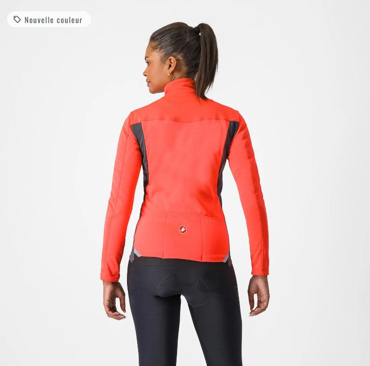 Chargez l'image dans la visionneuse de la galerie, CASTELLI Winter Jacket Transition 2 W Brilliant Pink/Dark Gray - Maison du Vélo