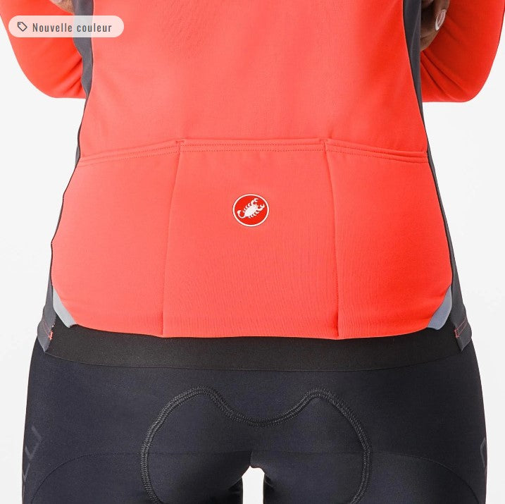 Chargez l'image dans la visionneuse de la galerie, CASTELLI Winter Jacket Transition 2 W Brilliant Pink/Dark Gray - Maison du Vélo