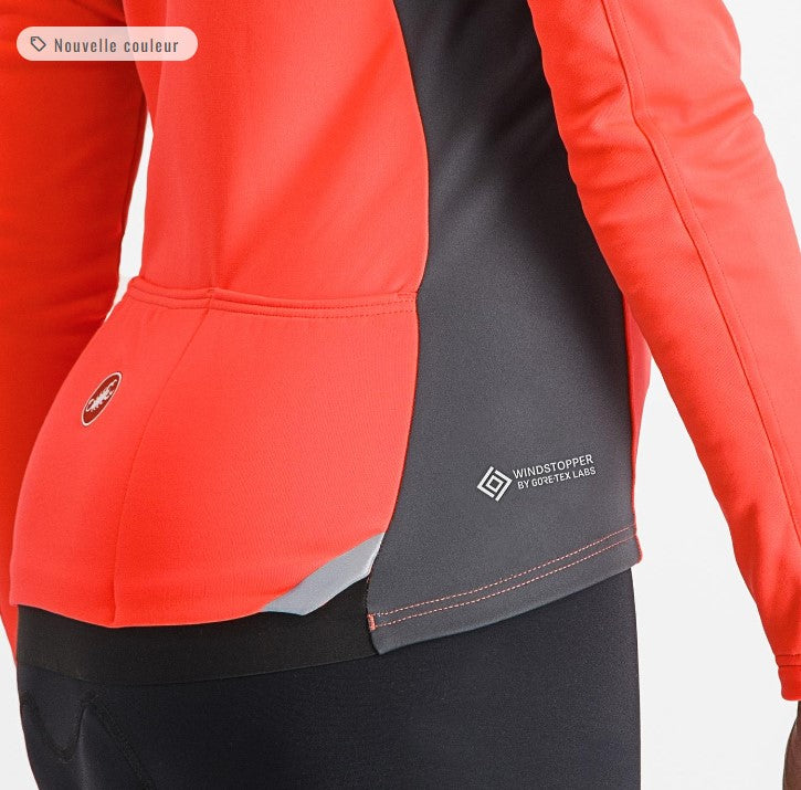 Chargez l'image dans la visionneuse de la galerie, CASTELLI Winter Jacket Transition 2 W Brilliant Pink/Dark Gray - Maison du Vélo