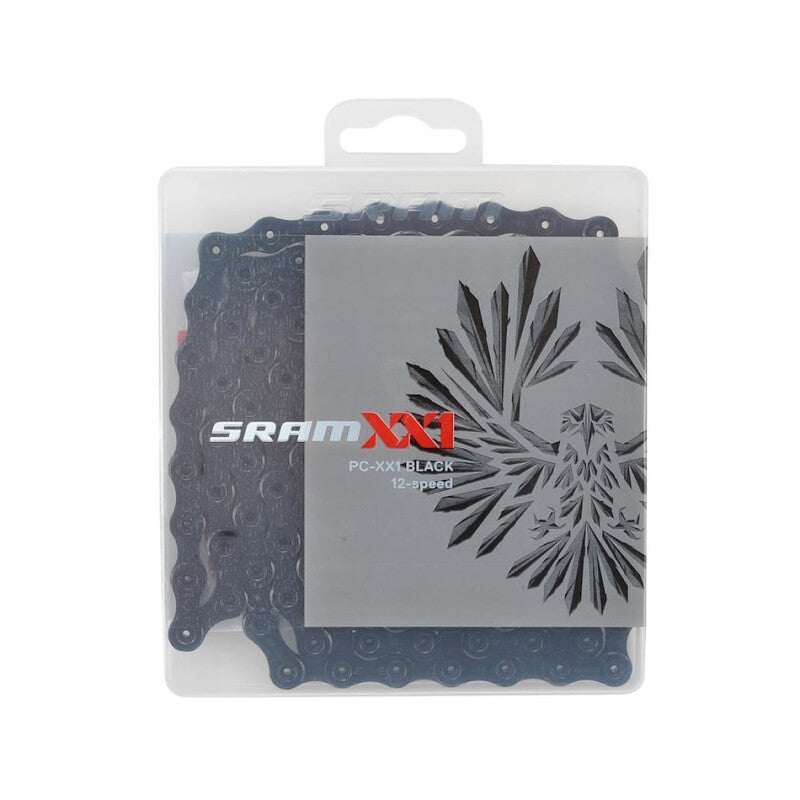 Chargez l'image dans la visionneuse de la galerie, SRAM Chain XX1 Eagle PC 1290 Powerlock 12-speed 126L Black in packaging.