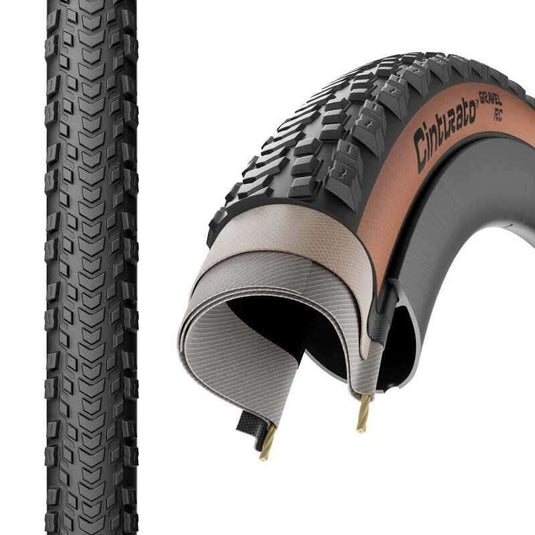 PIRELLI Tire Cinturato Gravel RC Mixed Terrain 700x45c Tanwall