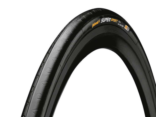 CONTINENTAL Tire Super Sport Plus 700x23C Black with enhanced puncture protection and durable tread design.