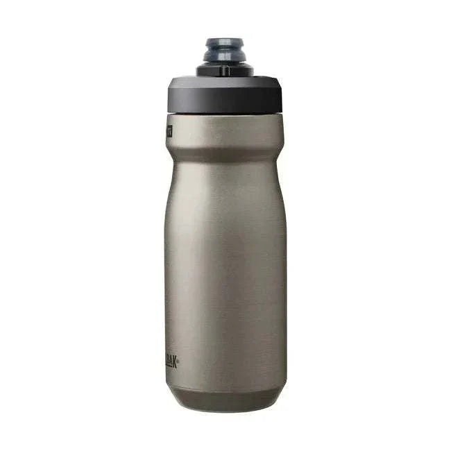 Chargez l'image dans la visionneuse de la galerie, Camelbak Waterbottle Podium Titanium 0.5L, lightweight titanium design, high-flow cap, vacuum-insulated, BPA-free.