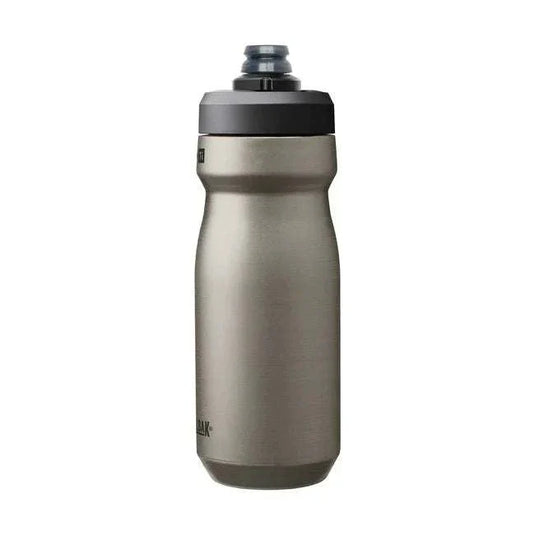 Camelbak Waterbottle Podium Titanium 0.5L, lightweight titanium design, high-flow cap, vacuum-insulated, BPA-free.
