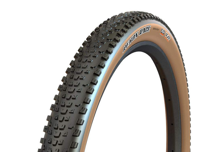 Load image into Gallery viewer, MAXXIS Rekon 29x2.35 tire with tanwall, semi-slick tread, and EXO protection.