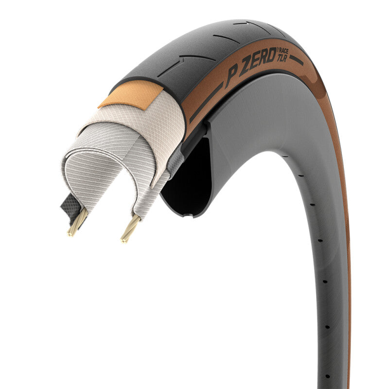 Load image into Gallery viewer, PIRELLI Tire P Zero Race 28" 700 x 28C TLR Classic Tanwall