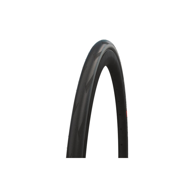 Load image into Gallery viewer, SCHWALBE Tire Pro One 700x25C Addix Race TL Black road bike tire.