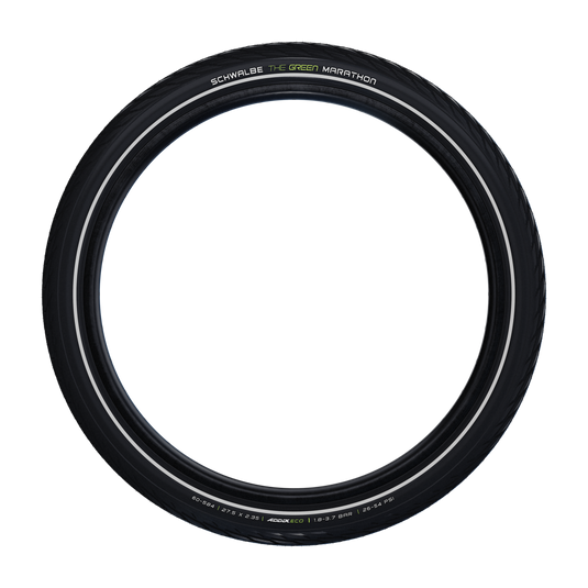 SCHWALBE Tire Green Marathon 700x38C with reflective stripe