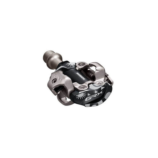 SHIMANO Pedals GRX PD-M8100-UG SPD with Cleats SM-SH51, gravel biking, durable design.