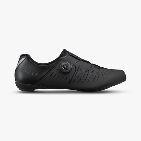 SHIMANO Shoes Road SH-RC3 SPD-SL Black with BOA fit system and seamless midsole.