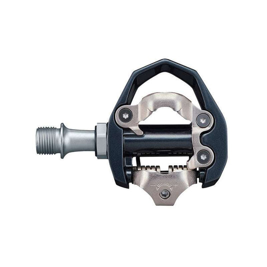 SHIMANO Pedal PD-ES600 SPD Single Side with Cleat, aerodynamic design, adjustable release tension.