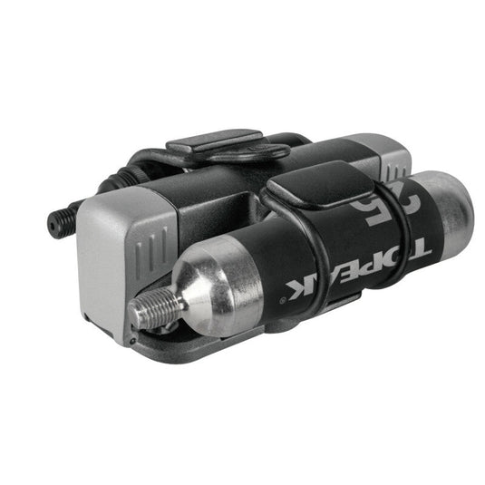 TOPEAK Repair kit Tubimaster GXT Bolt-on 2-in-1, tubeless tire repair tool, CO2 pump, mini tool with 9 functions.